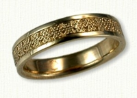 Narrow Avonmore Knot wedding rings