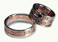 Double Circle Knot Band - shown right