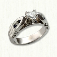 Colleen Engagement Ring - Two strand pattern