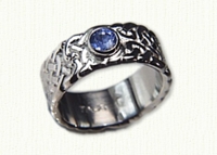Sculpted Celtic Double Knot Wedding Band
