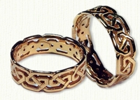 Greystone Knot Wedding rings