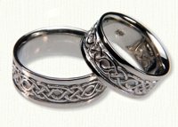 Loose Longford Knot Wedding Bands