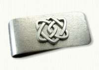 Four Heart Love Knot Money Clip