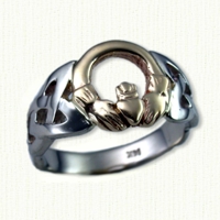 Open Round Claddagh Ring