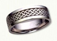 Simple Braid Celtic Wedding Rings