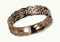Sculpted Tralee Knot  Wedding Band