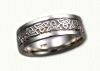 14KW Triangle Knot Wedding Bands