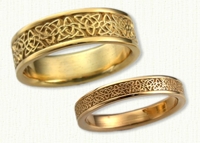 Heart & Triangle Knot Wedding Band 