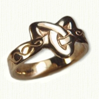 Triangle Ring with Simple Braid Pattern