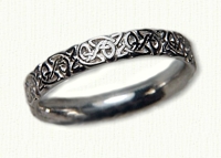  Triangle Knot Wedding Ring - No rails