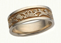 Triangle & Thistle Wedding Rings