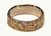 Triangle Knot Wedding Rings